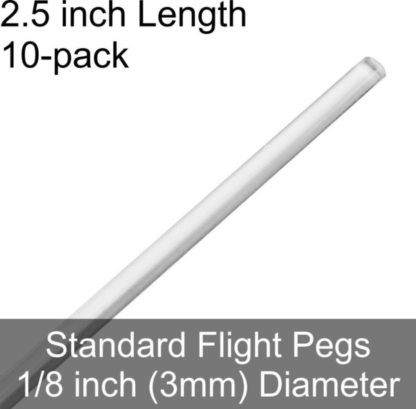 Standard Flight Pegs, 2.5'' length (10)