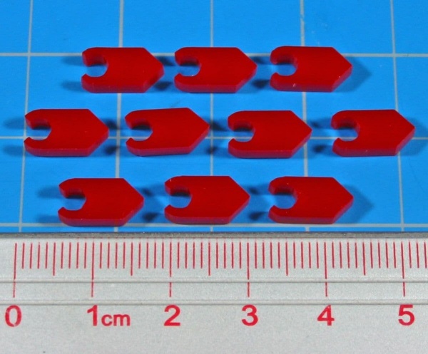 Standard Peg Pointers, Red (10)