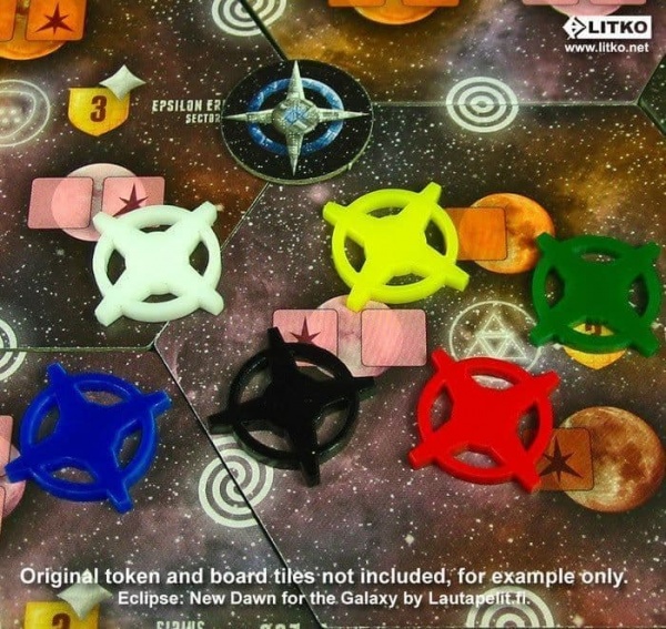 Star Base Token Set, Multi-Colored (24)