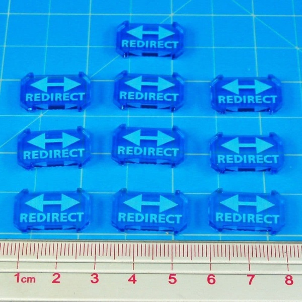 SW: Armada Redirect Defense Tokens, Fluorescent Blue (10)
