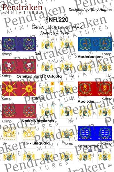 Swedish flags, type 1