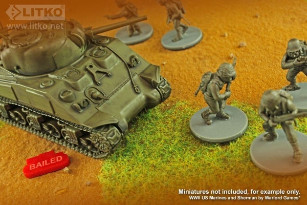 Tank Bailed Tokens, Red (10)