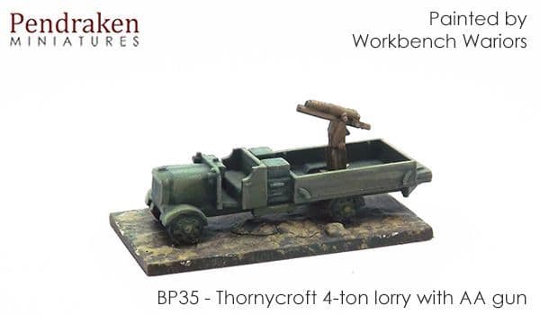 Thornycroft 4-ton lorry with AA gun