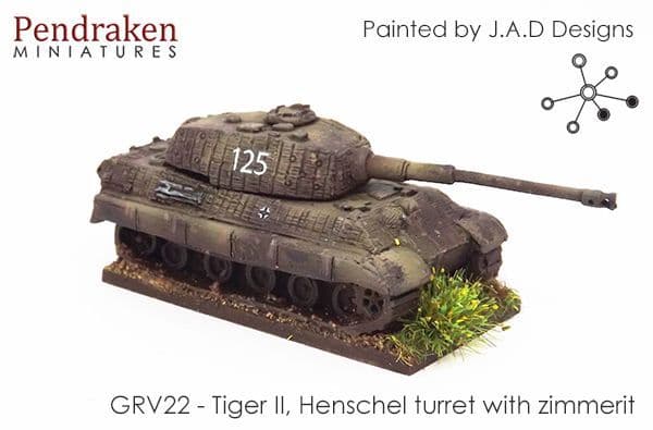 Tiger II, Henschel turret with zimmerit