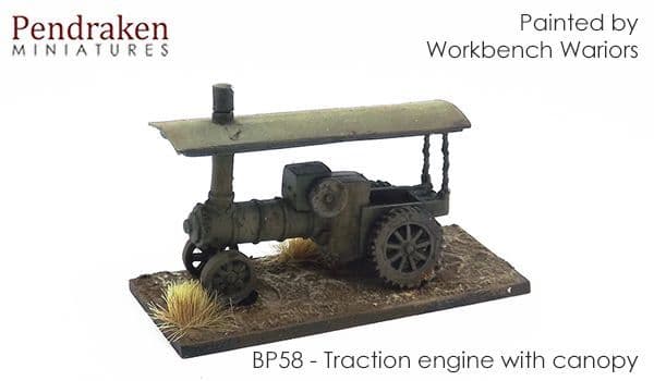 Traction engine with canopy (1)
