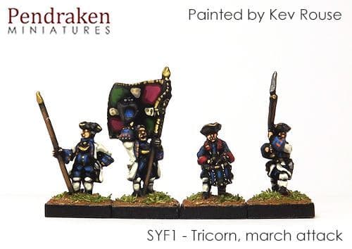 Tricorn, march attack, without turnbacks