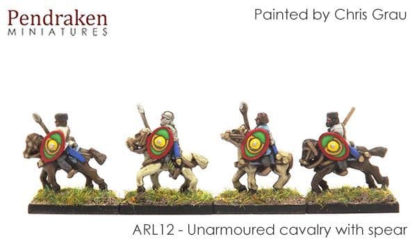 Unarmoured cavalry with spear