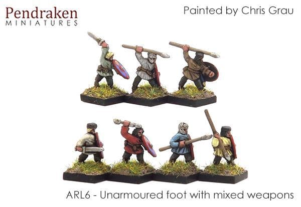 Unarmoured foot with mixed weapons