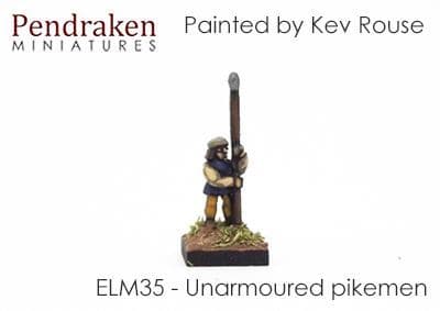 Unarmoured pikemen