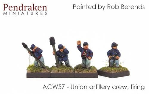 Union artillery crew, firing (16)
