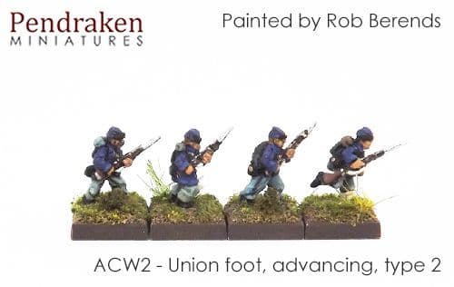 Union foot, advancing, type 2