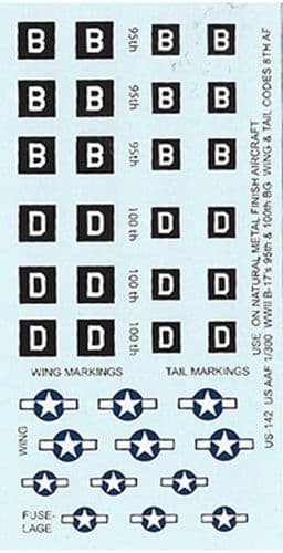 USAF B-17 Wing / Tail Codes [1/285]