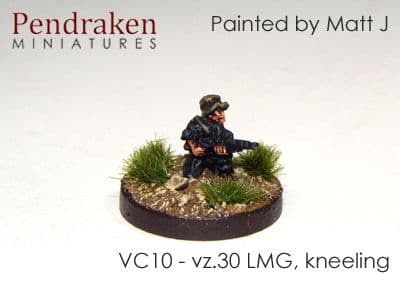 Vz 30 LMG, kneeling