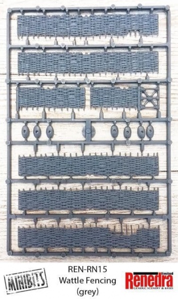 Wattle fencing, grey