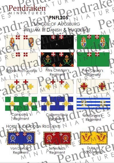 William III, Danish and Huguenot Regiments