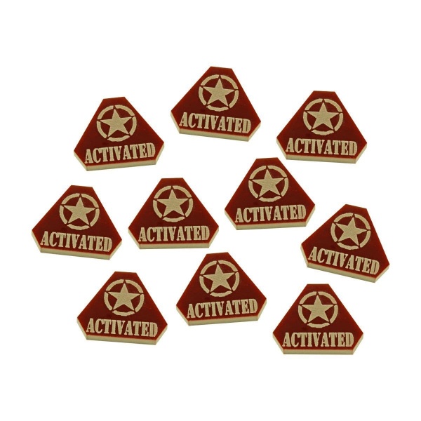 WWII American Activated Tokens, Brown (10)