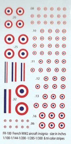 WWII French Insignia and Roundels [1/76-1/285]