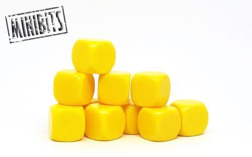 Yellow blank dice